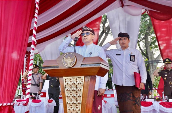 Apel Peringatan HUT ke-67 Provinsi Bali di Denpasar